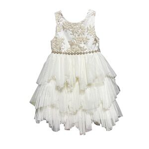 American Princess White Satin Dress